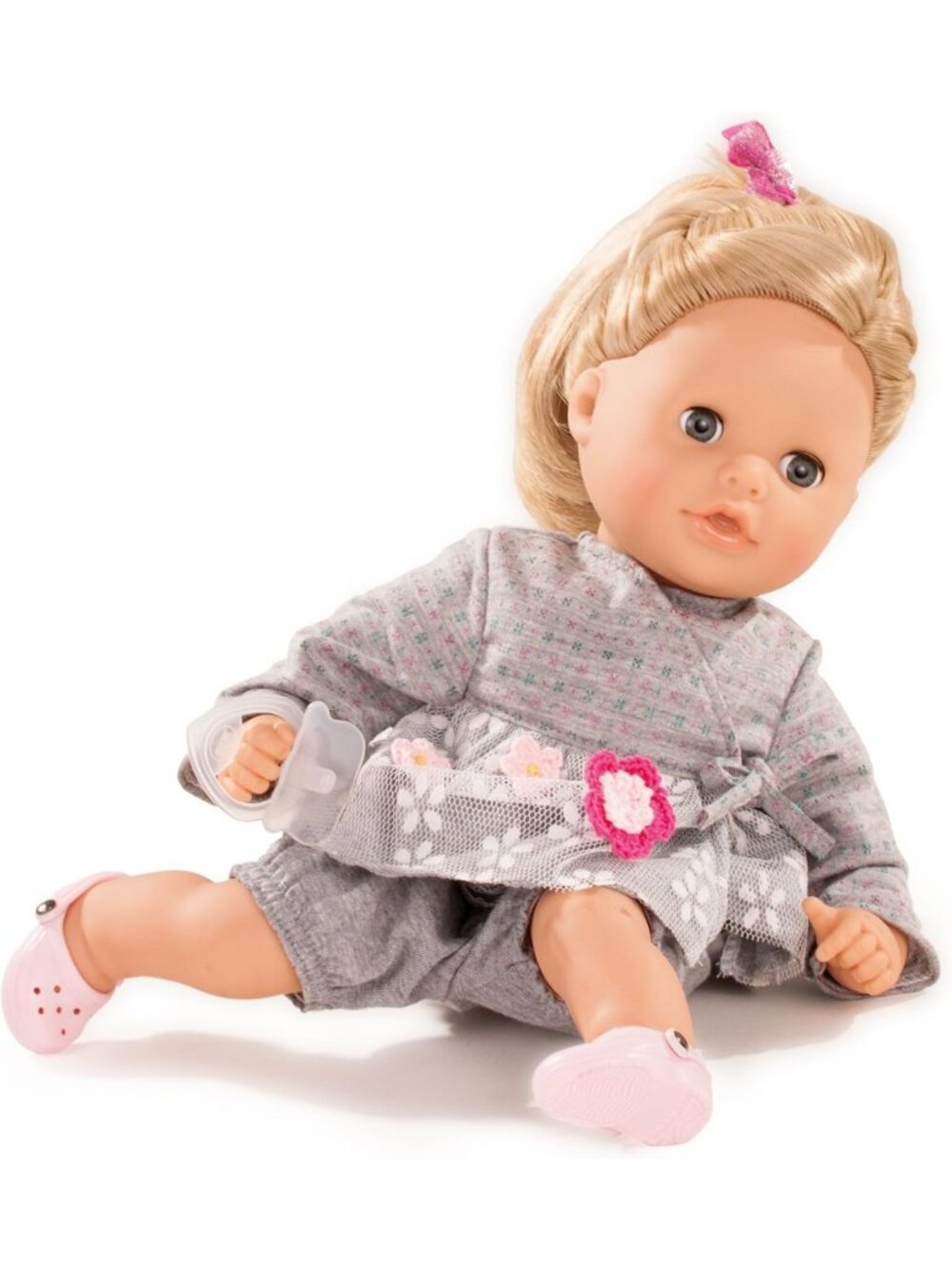 Cozy 13" Soft Cloth Bath Baby Doll with Blonde Hair & Blue Eyes - Perfect Gift!